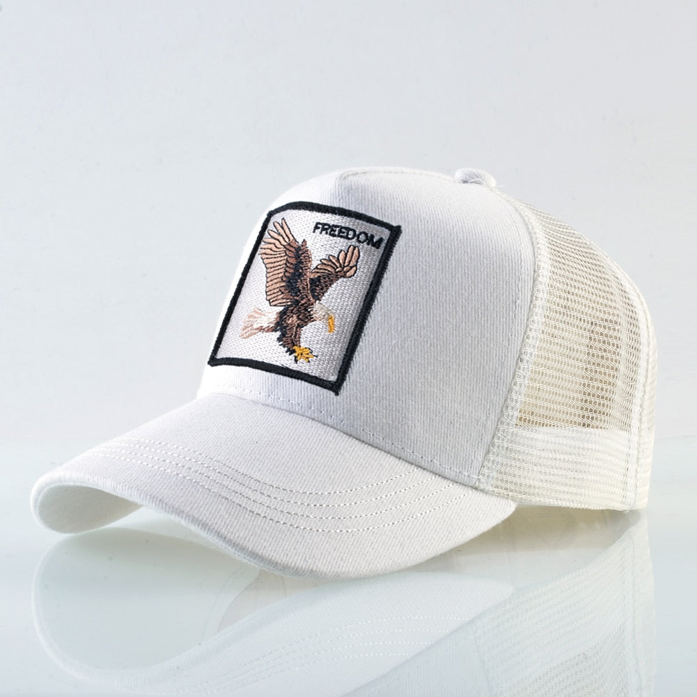Casquette mixte avec animaux brodé