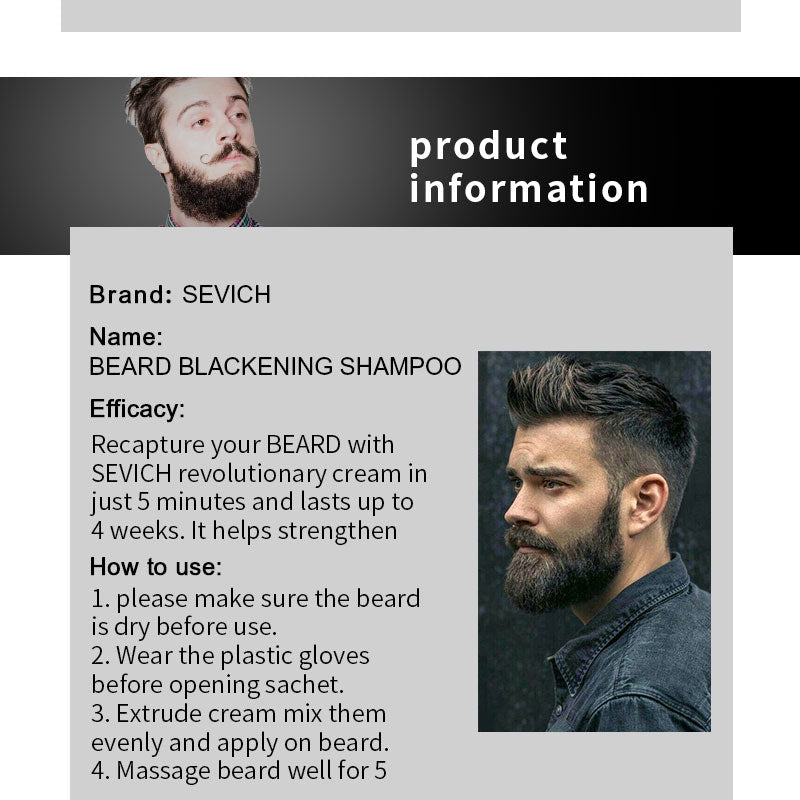 Shampooing teinture pour barbe