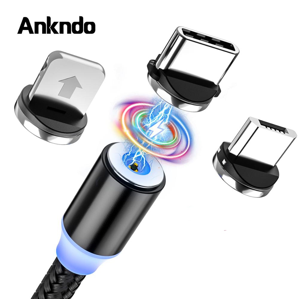 Câble USB tressé et aimanté - 2 mètres