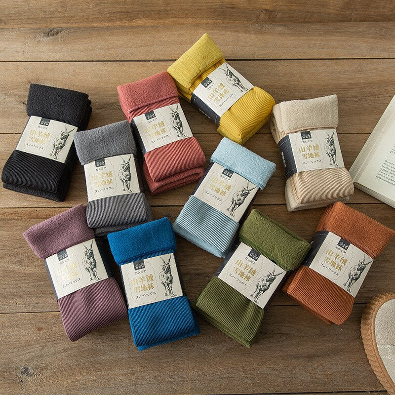 3 x Paire de Chaussettes d'hiver molletonnées