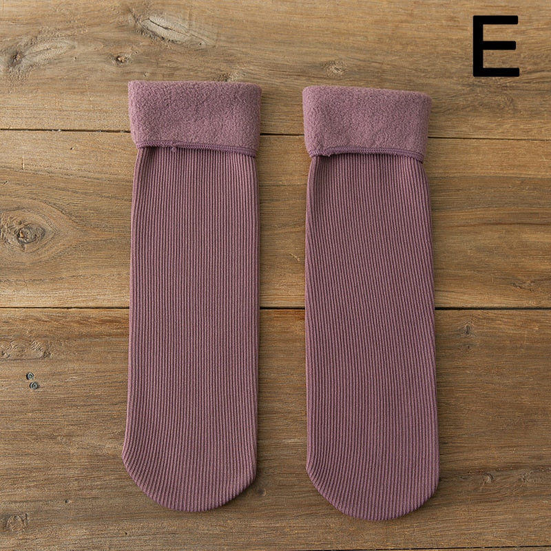 3 x Paire de Chaussettes d'hiver molletonnées