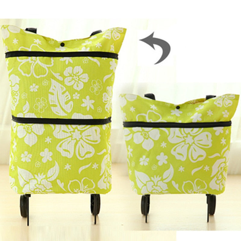 Sac de shopping pliable 2 en 1