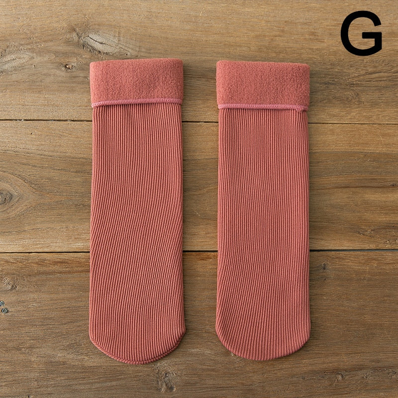 3 x Paire de Chaussettes d'hiver molletonnées