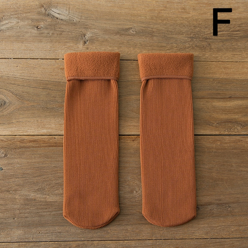 3 x Paire de Chaussettes d'hiver molletonnées