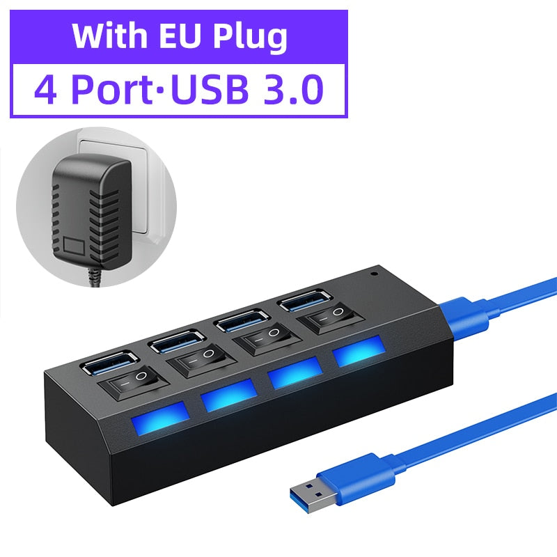 Hub multi USB haut débit 3.0