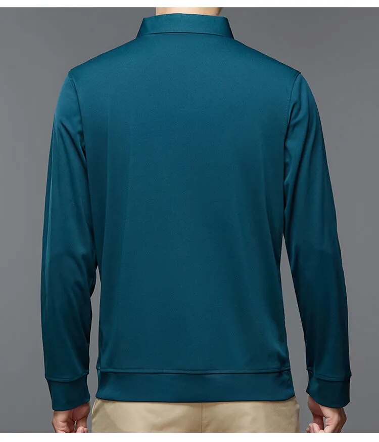 Polo en Coton Manches Longues