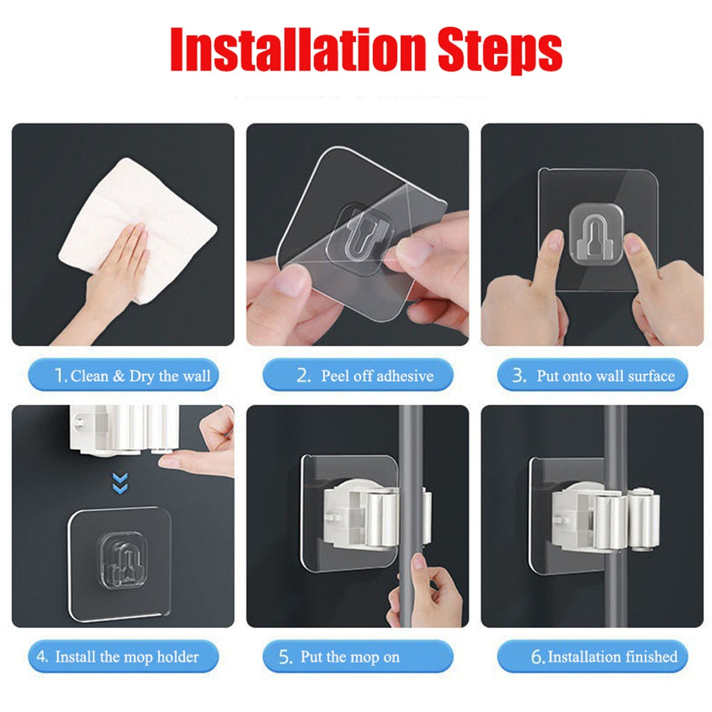 8 x Crochet mural auto-adhésif multi-usage