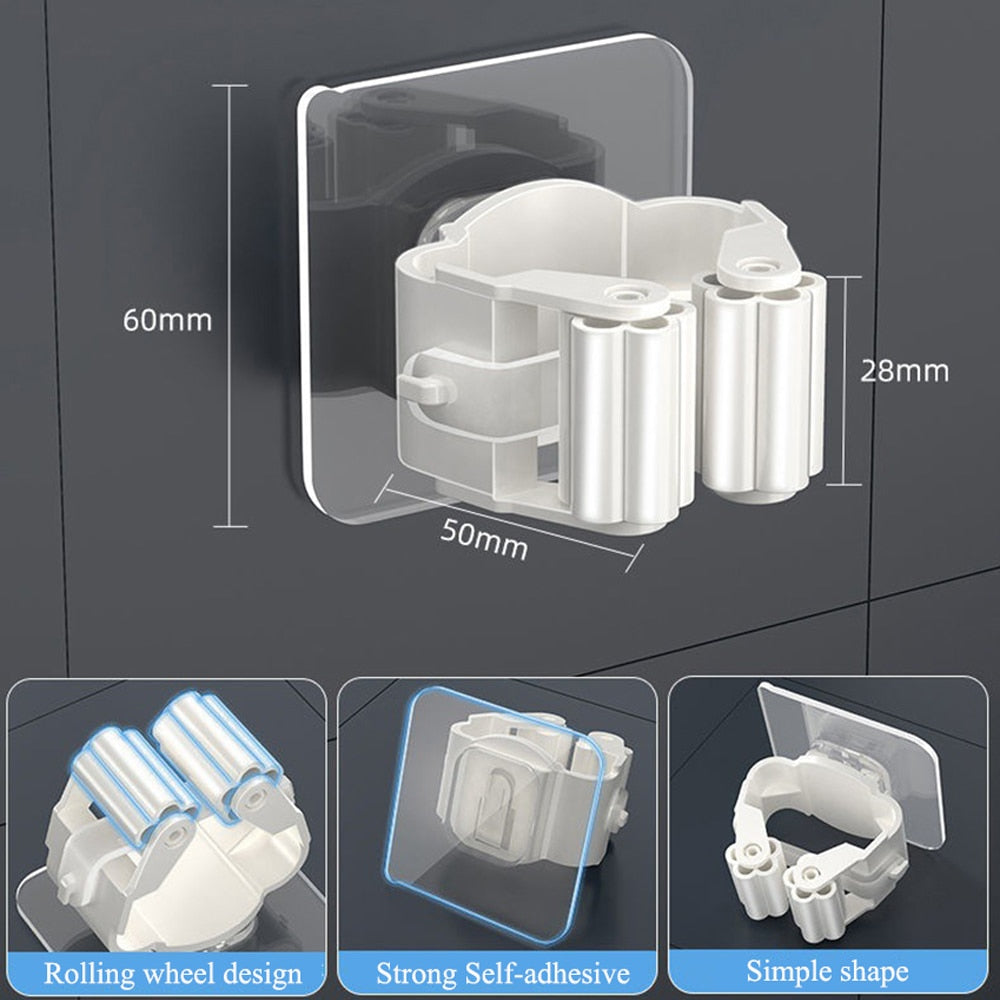 8 x Crochet mural auto-adhésif multi-usage