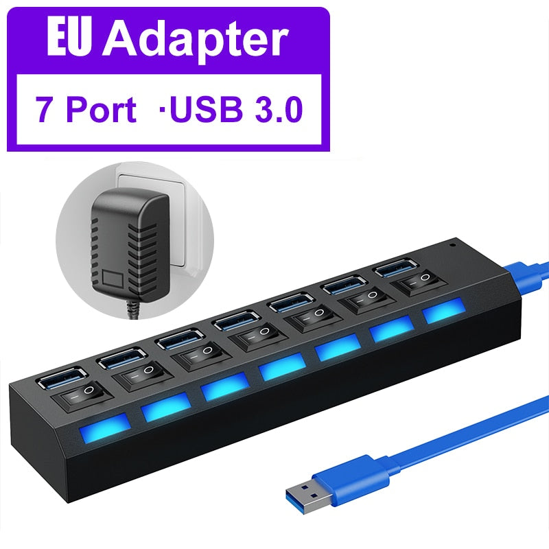 Hub multi USB haut débit 3.0