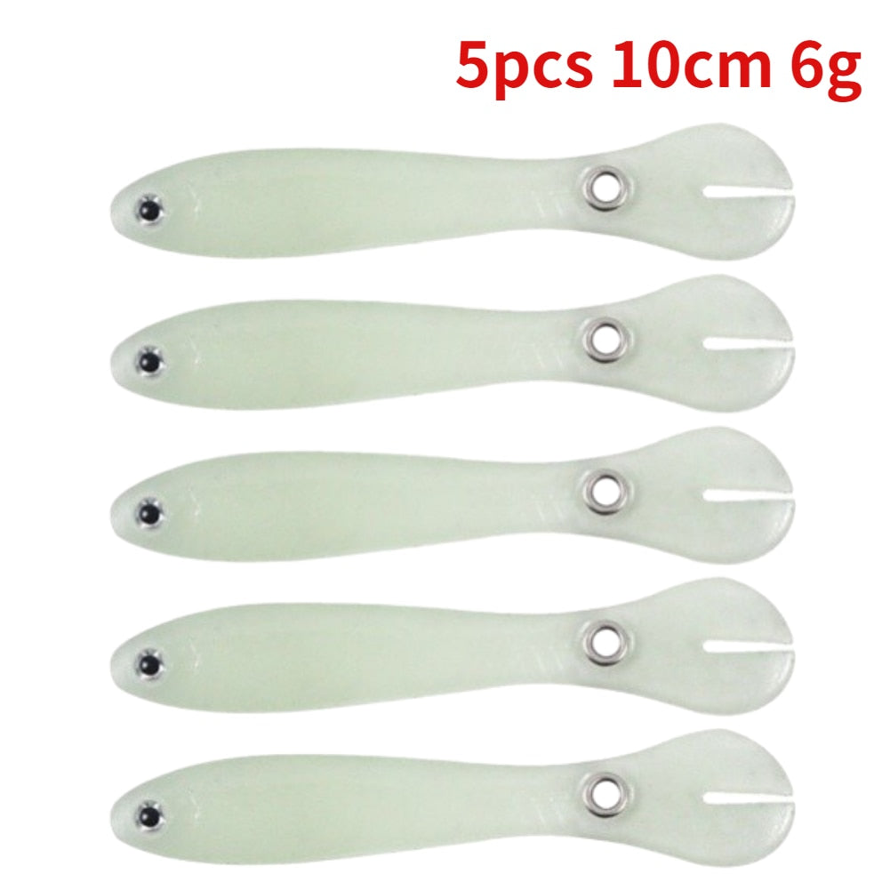 5X Appâts souples en plastique