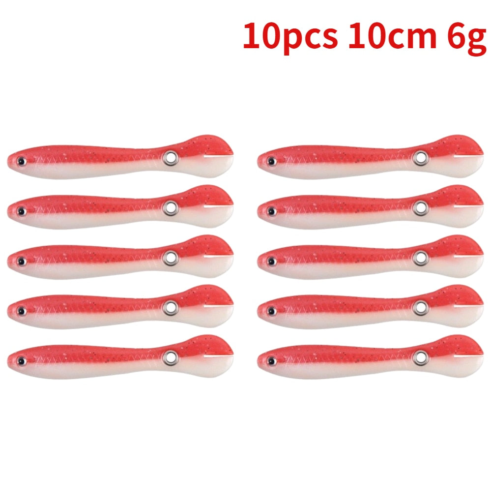 5X Appâts souples en plastique