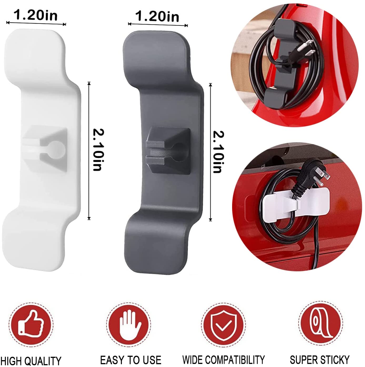 Organiseurs de câbles autoadhésifs