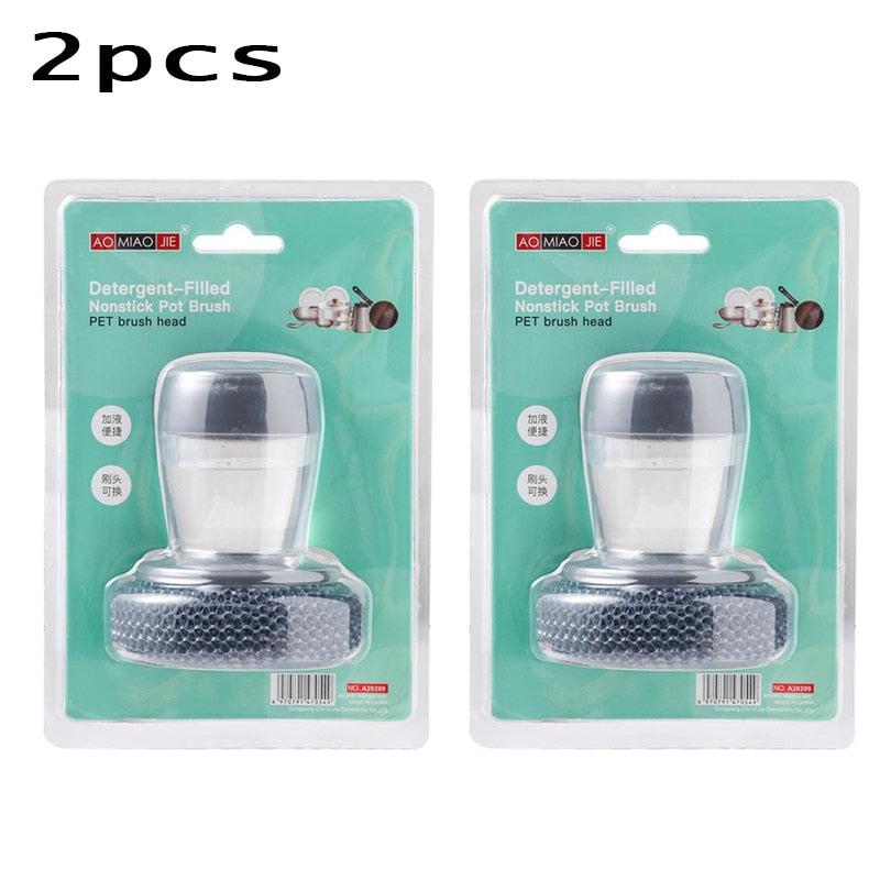 2x Éponge distributeur de savon 2 en 1