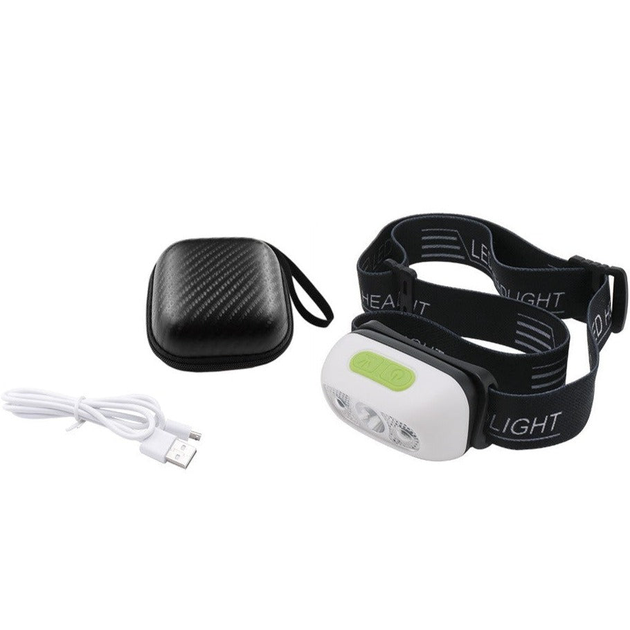 Lampe frontale LED à capteur de mouvement + Boîte de rangement OFFERTE