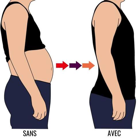 T-Shirt Gainant Amincissant - Homme