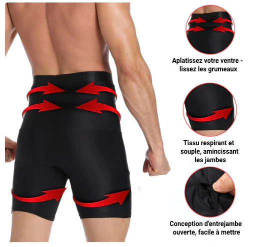 Gaine boxer amincissante pour homme