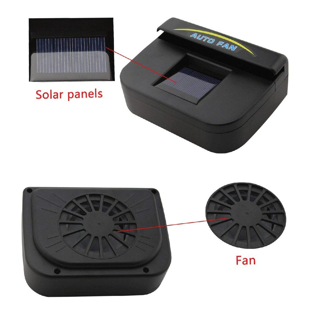Ventilateur de fenêtre de voiture solaire
