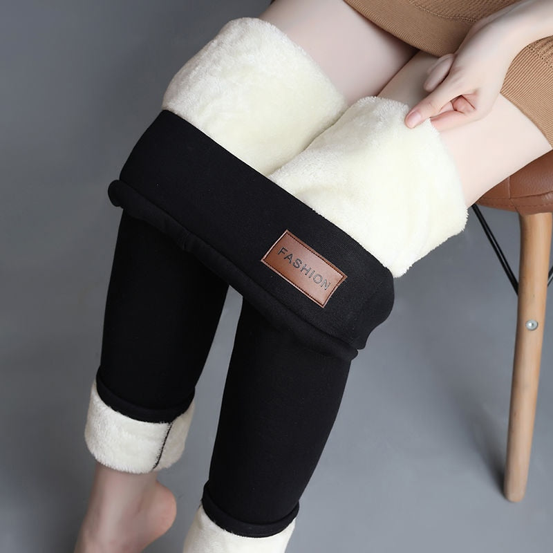 Legging en laine Polaire Femme pour Hiver