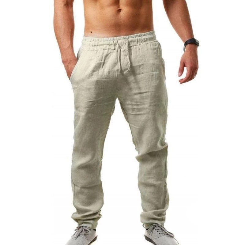 SEB - Pantalon en lin respirant pour homme