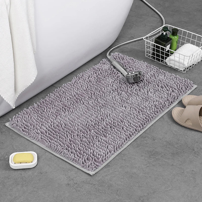 Tapis de Bain Doux et Moelleux – Absorbant, Antidérapant – 2 Tailles et 8 Coloris