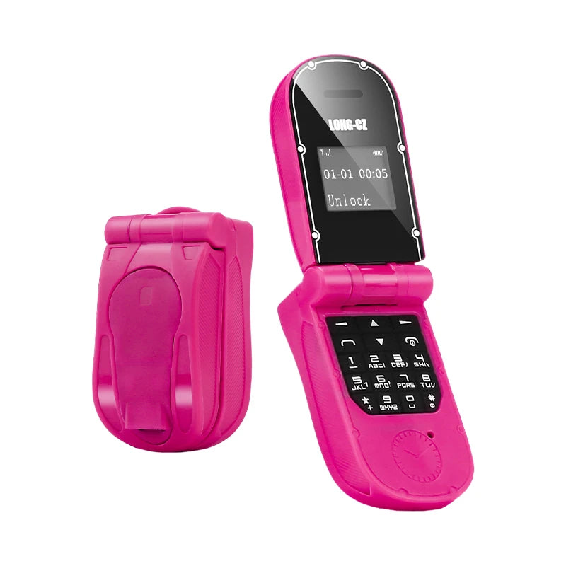 Mini Téléphone à Clapet Bluetooth – Mini Mobile 0,66” avec SOS et Fonction Mains Libres