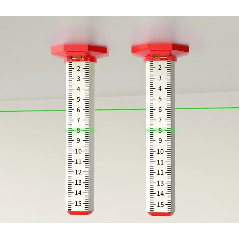 Lot de 2 Règles de Nivellement pour Carrelage et Plafond – Outil de Mise à Niveau à Hauteur Égale en Acier Léger
