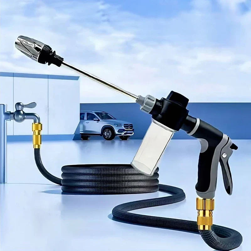 Pistolet Pulvérisateur Longue Portée avec Réservoir à Savon Intégré