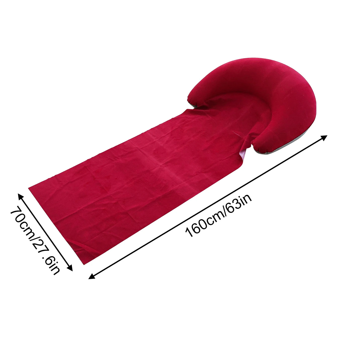 Serviette de Plage 2-en-1 avec Coussin Gonflable – Idéal pour Plage & Camping