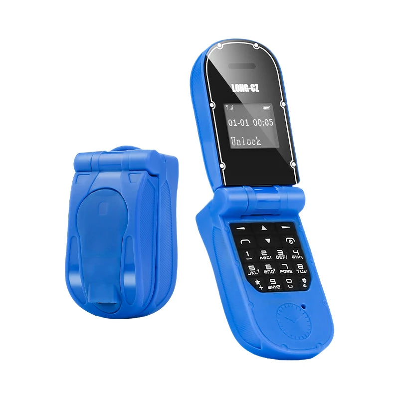 Mini Téléphone à Clapet Bluetooth – Mini Mobile 0,66” avec SOS et Fonction Mains Libres