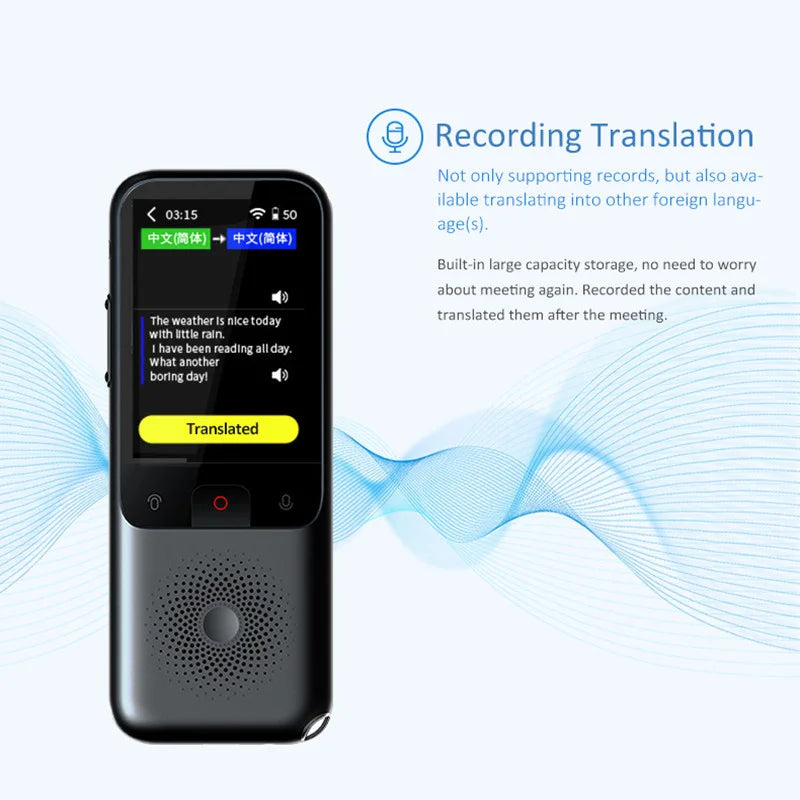 Traducteur vocal intelligent portable - 134 langues - Nouvelle génération