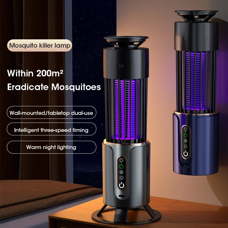 Lampe Anti-Moustiques 395NM UV à 360° - à Poser ou Fixer