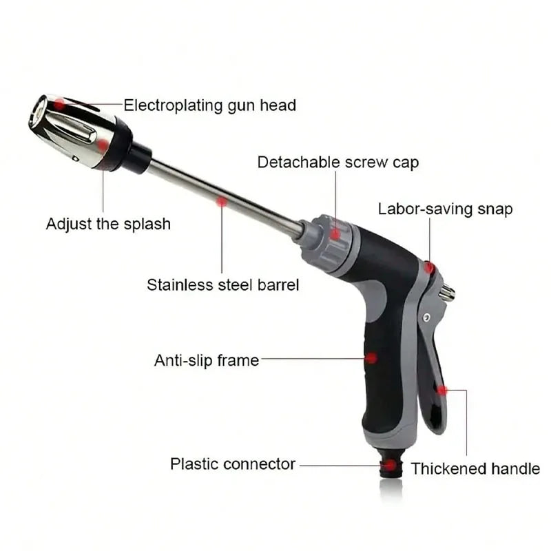 Pistolet Pulvérisateur Longue Portée avec Réservoir à Savon Intégré