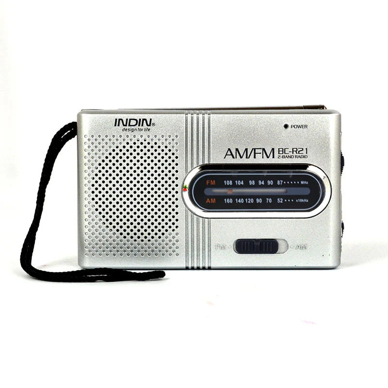 Radio Portable AM/FM avec Haut-Parleur Intégré – Ultra Légère