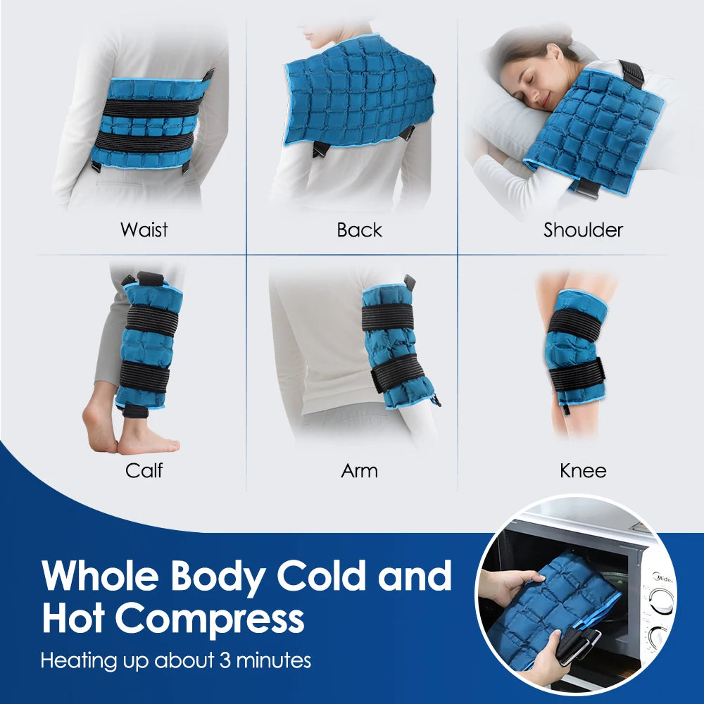 Compresse Chaude & Froide Auto-Absorbante 58x35cm — Genou, Dos, Épaule, Hanche