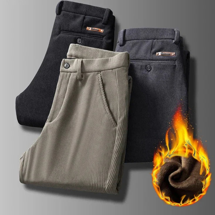 Pantalon en Velours Côtelé Slim Fit pour Homme