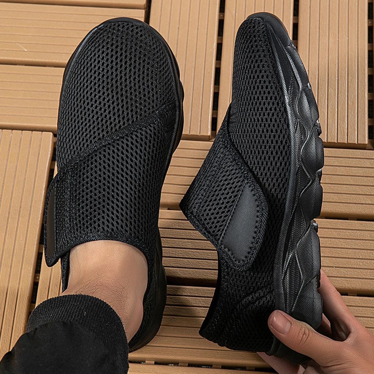 Chaussures de Marche Sans Lacets Faciles à Enfller
