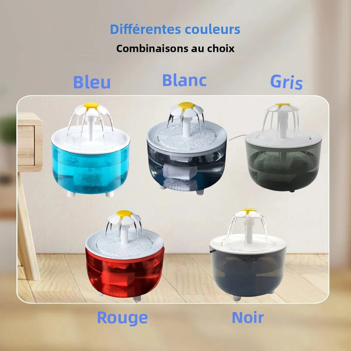 Fontaine à Eau Automatique pour Chat & Chien 1,2 L – Circulation Continue, Filtration USB – 4 Filtres Supplémentaires OFFERTS