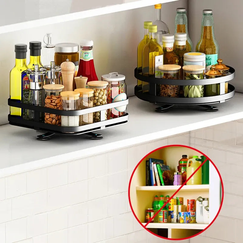 Rangement d'angle rotatif multicouche pour cuisine