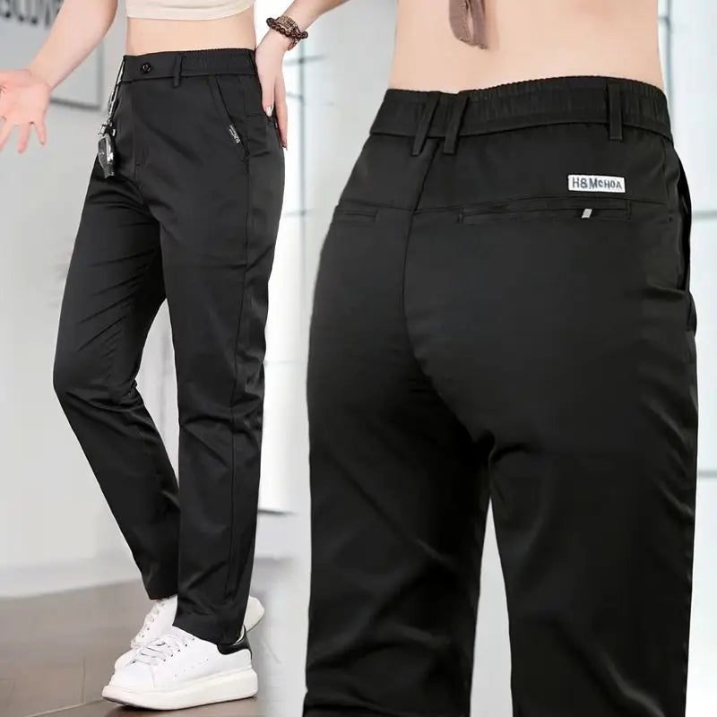 Pantalon Chino Décontracté Respirant à Coupe Droite - Summer Man