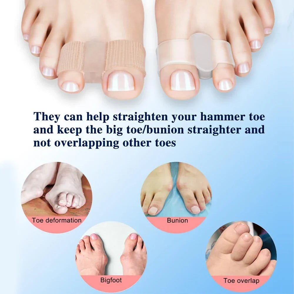 4x Séparateurs d'orteils Spécial Hallux Valgus