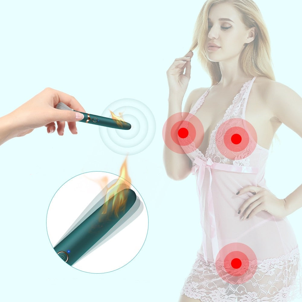 HOTBRUSH - Vibromasseur pinceau de maquillage chauffant