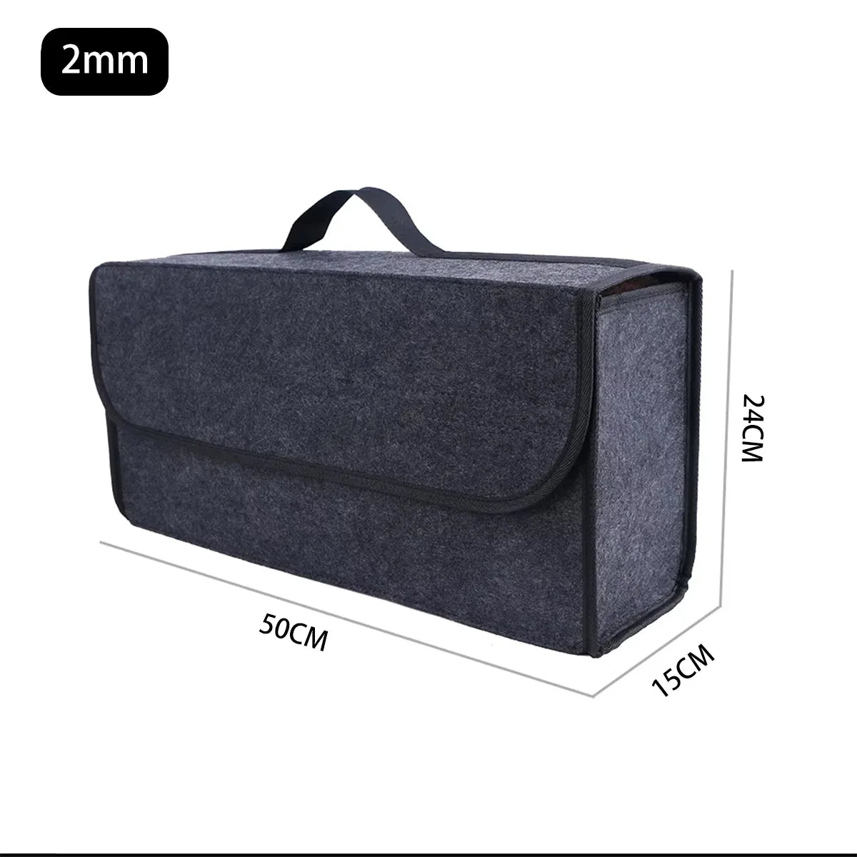 Boîte de Rangement en Feutrine avec Poignée pour Voiture