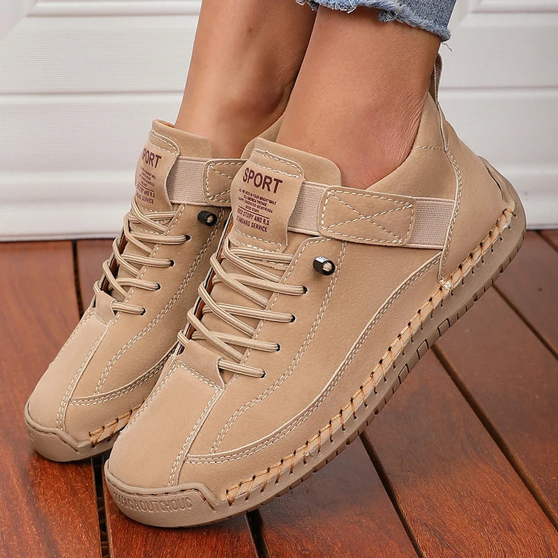 Chaussures Souples et Confortables Mixtes en Cuir – Faciles à Enfiler