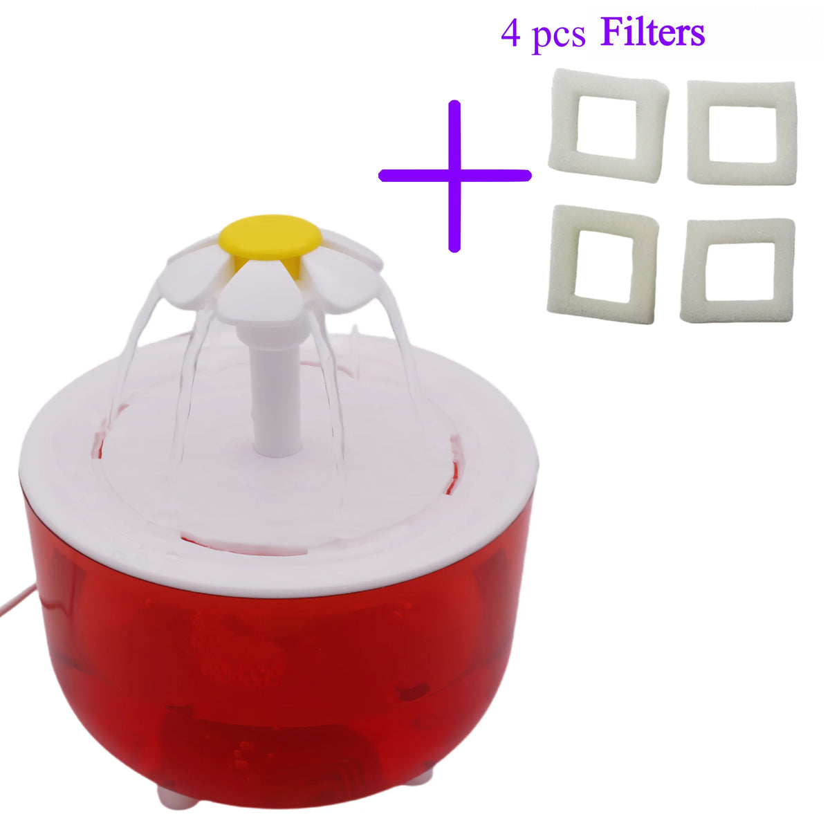 Fontaine à Eau Automatique pour Chat & Chien 1,2 L – Circulation Continue, Filtration USB – 4 Filtres Supplémentaires OFFERTS