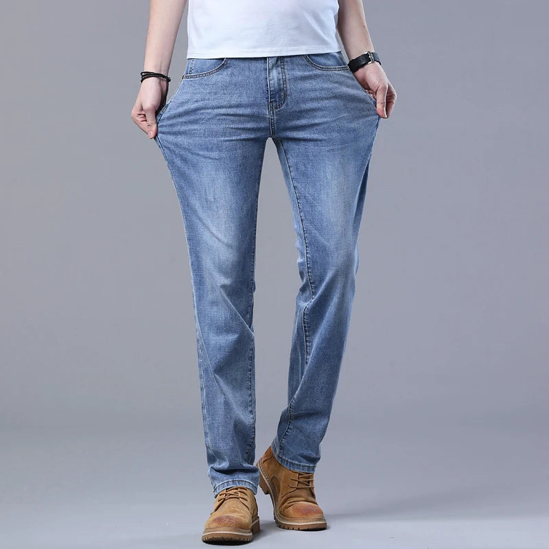 Jean Homme Slim Fit Extensible – Pantalon Denim Élégant et Décontracté