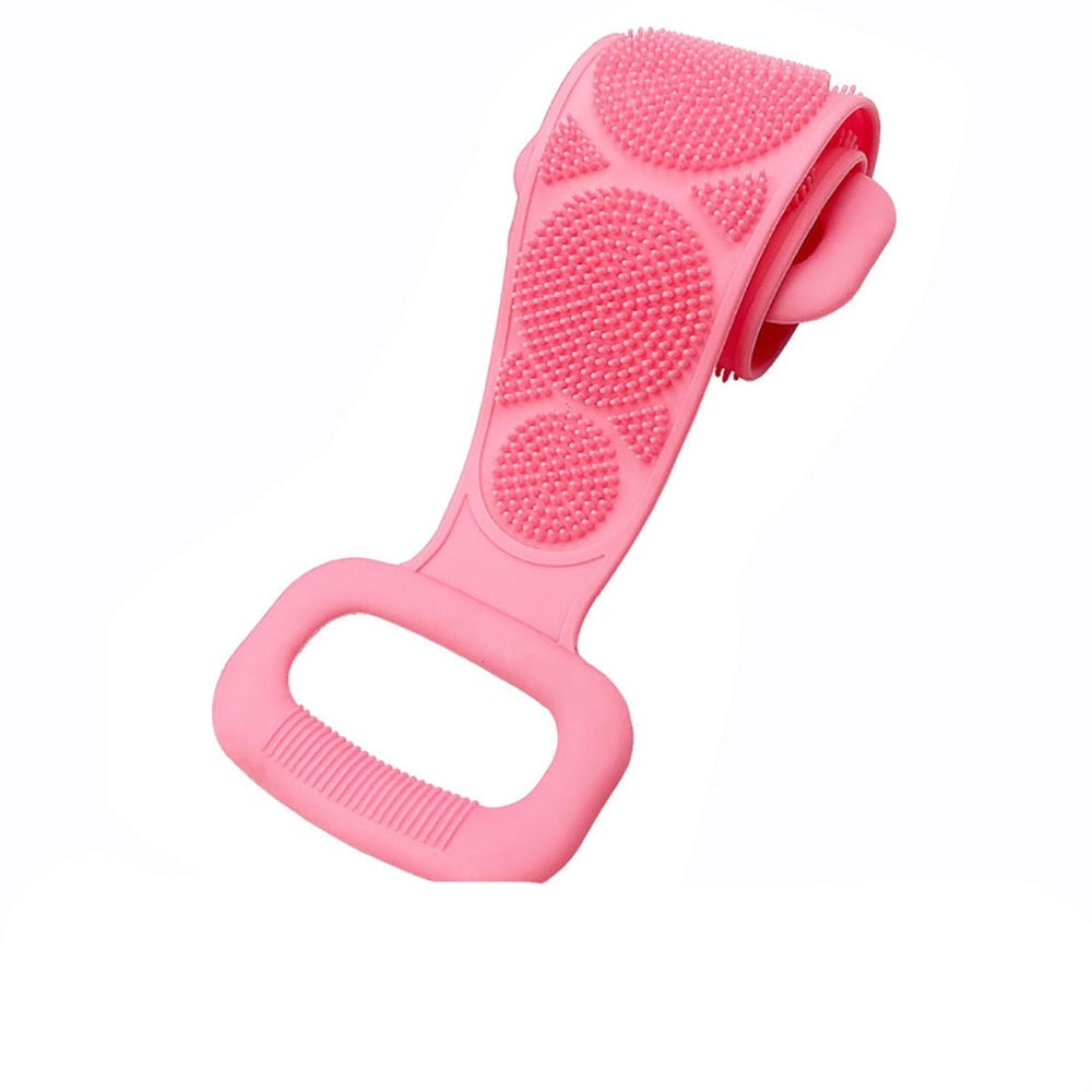 Brosse de douche exfoliante en silicone