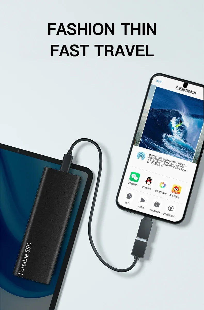 Disque Dur SSD Externe USB 3.1