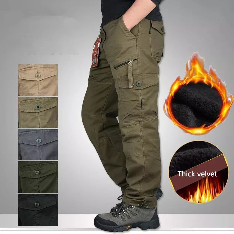 Pantalon militaire thermique - Multi poches Intérieur polaire