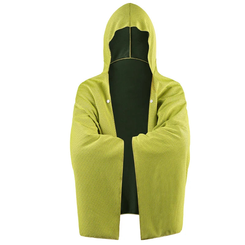 Poncho de Bain Rafraîchissant Multifonctions à Capuche – Serviette XXL Ultra Absorbante