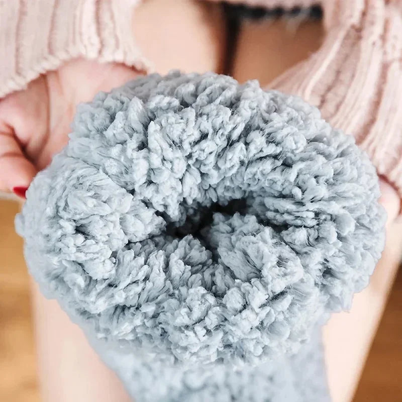 Chaussons Hauts Thermiques Antidérapants Femme